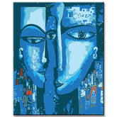 Painting by Numbers Abstract 3 Faces